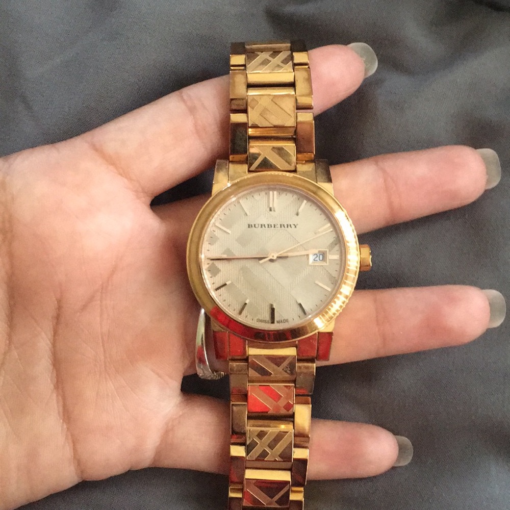 Beautiful gold Burberry watch